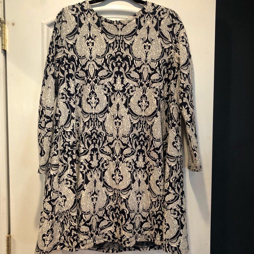 Damask Shift Dress